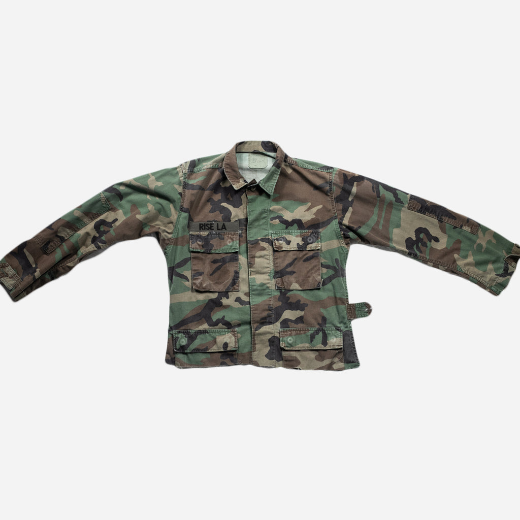 BTP Woodland Camo Cropped Shacket