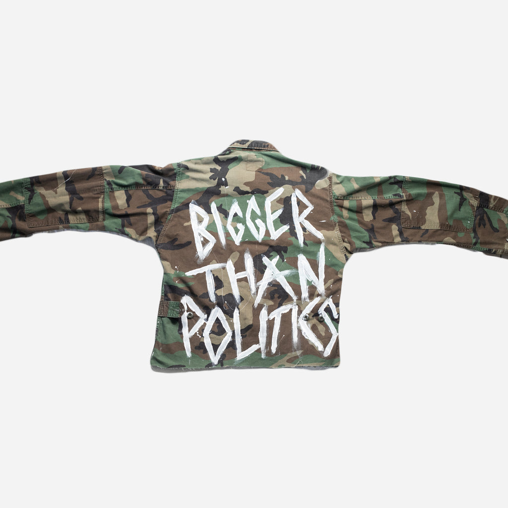 BTP Woodland Camo Cropped Shacket