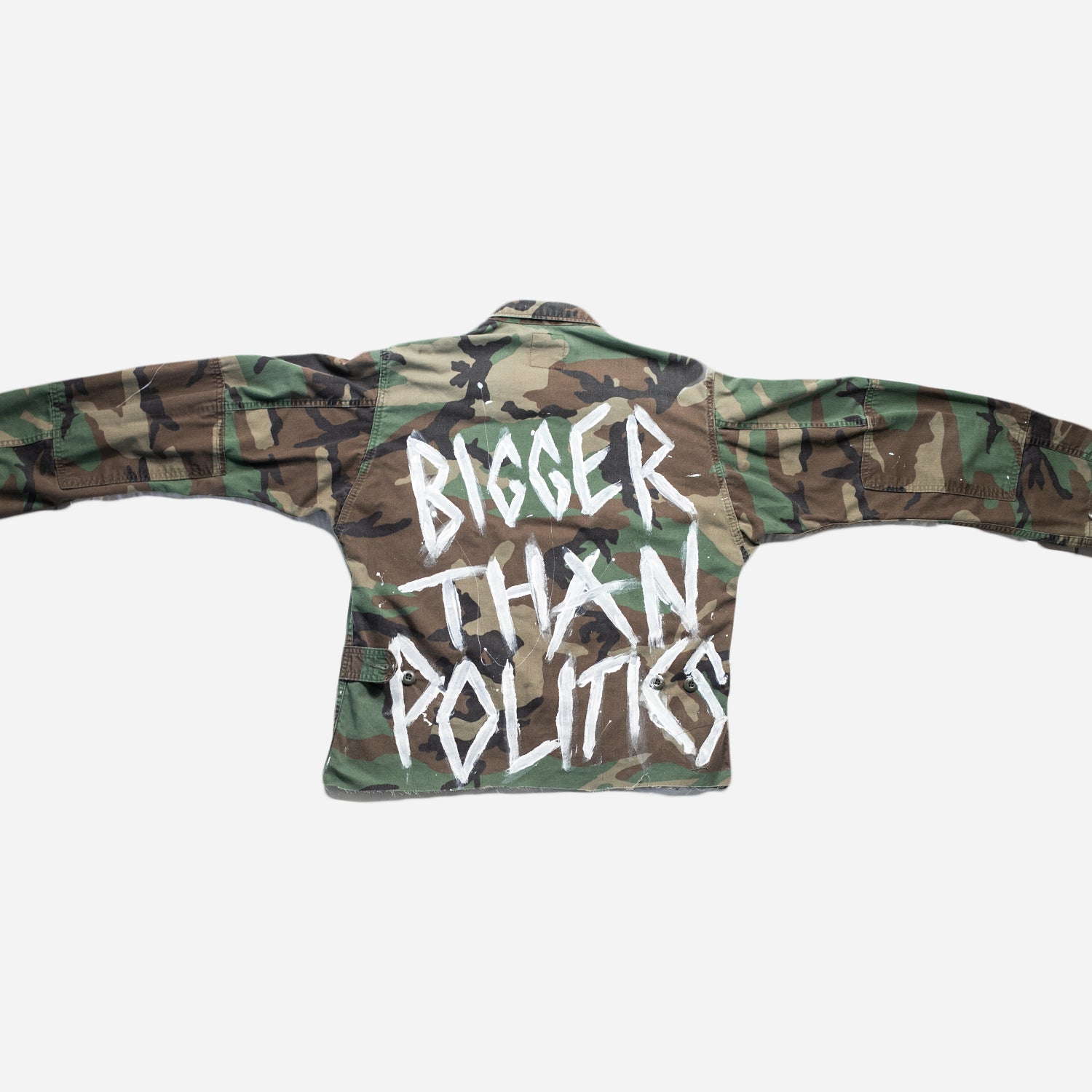 BTP Woodland Camo Cropped Shacket