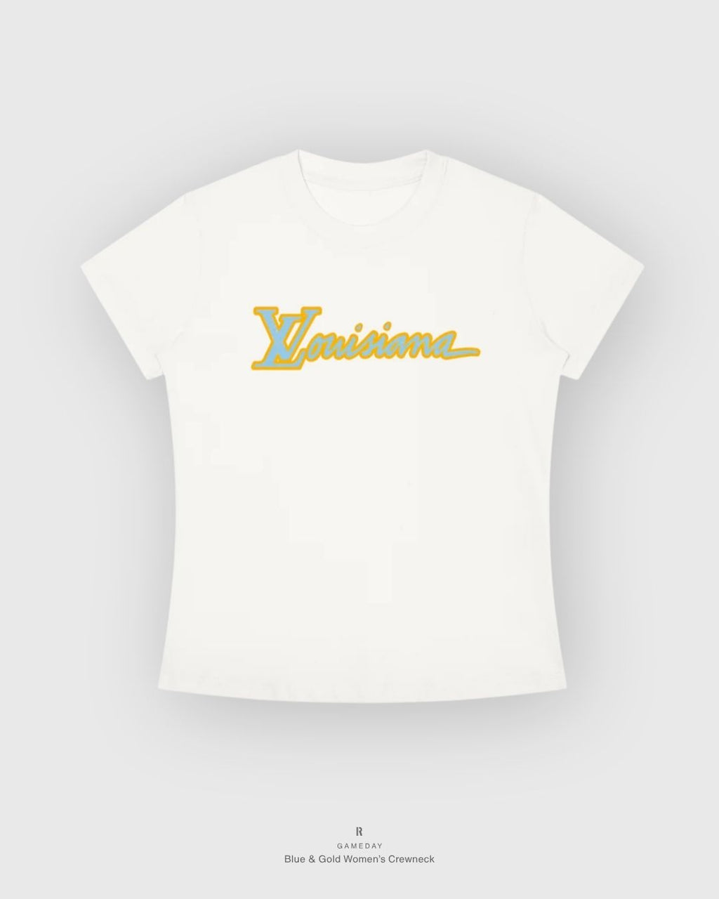 Blue & Gold W Crewneck