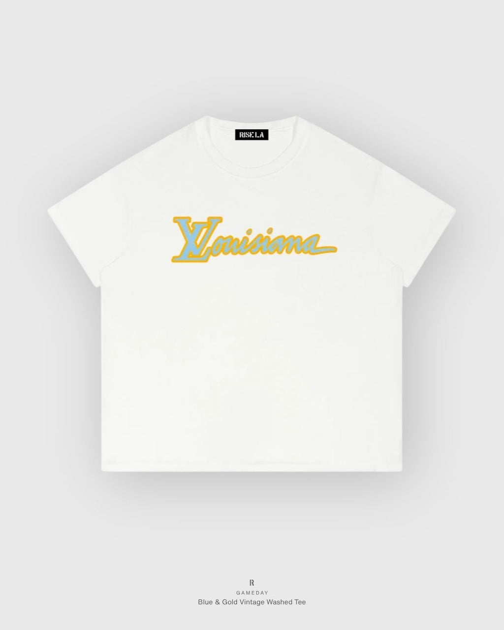 Blue & Gold Vintage Washed