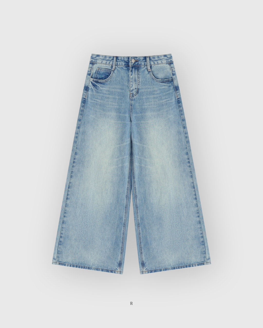 Women’s Vintage Wash Wide Leg Jeans
