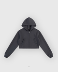 Cropped Zip-Up Hoodie