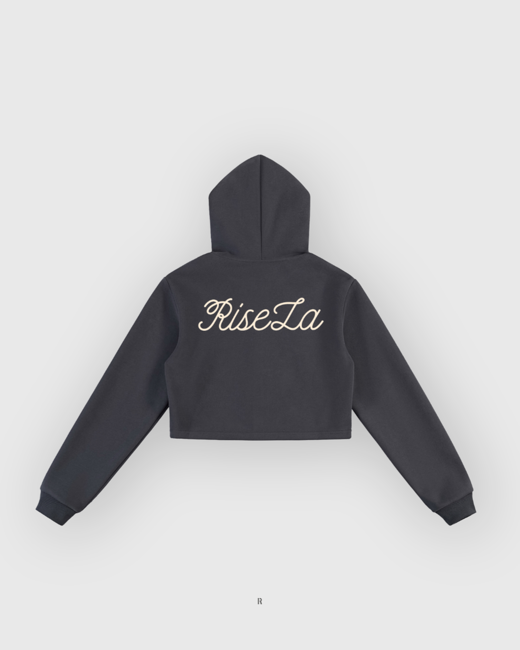 Cropped Zip-Up Hoodie