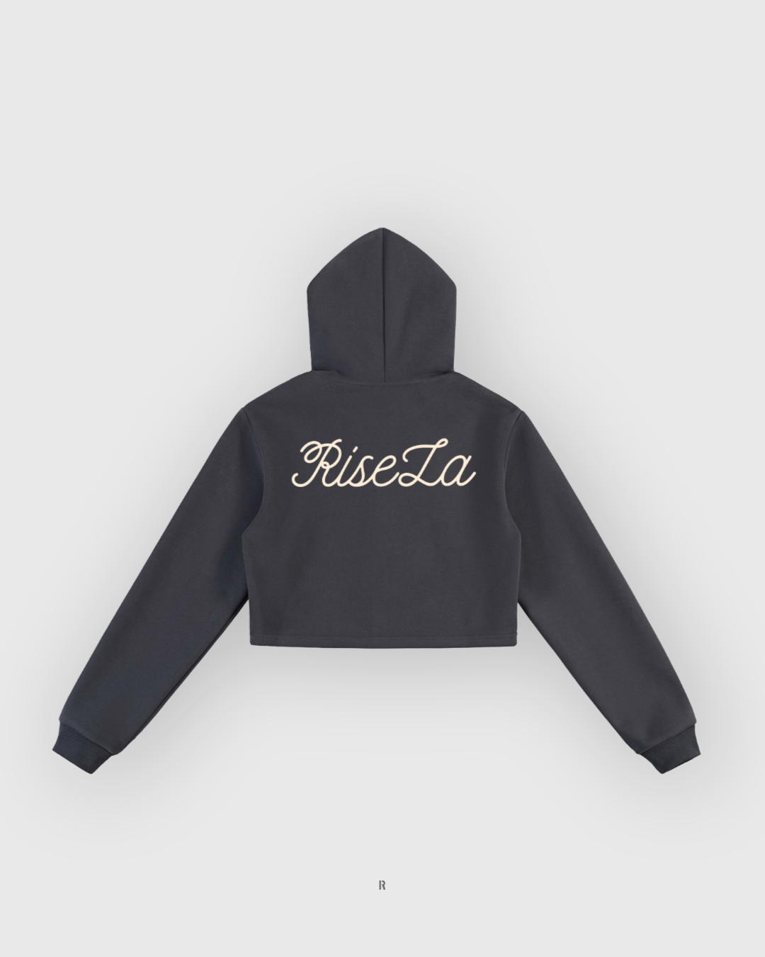 Cropped Zip-Up Hoodie
