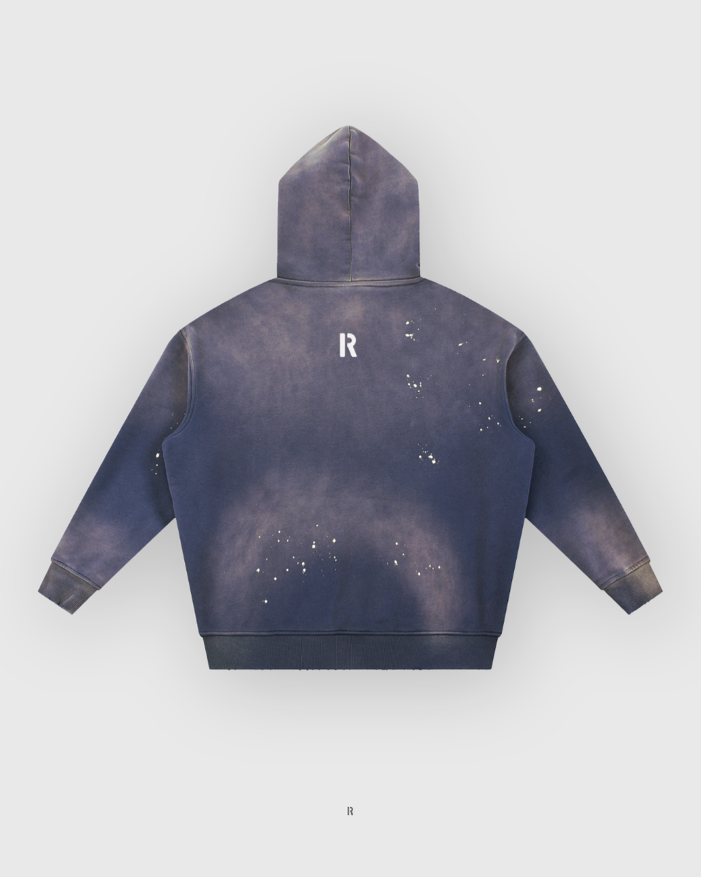 Frayed Hoodie Navy