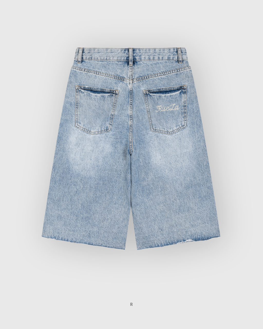 Unisex Vintage Wide Leg Denim Shorts