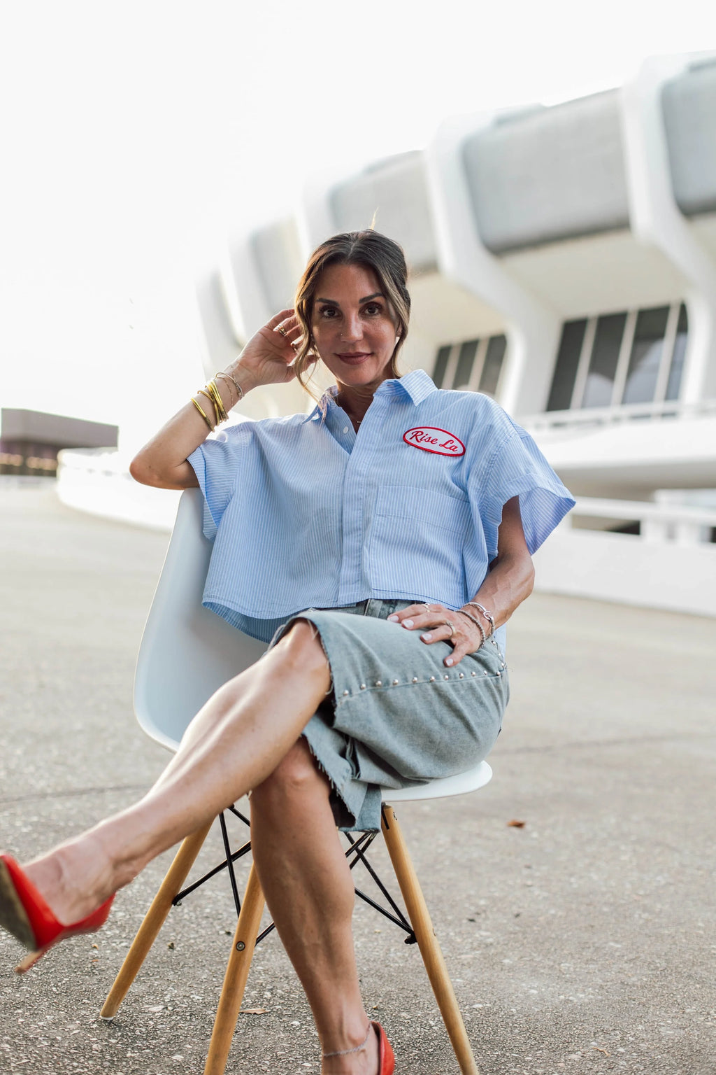 Women's Cropped Mech Shirt
