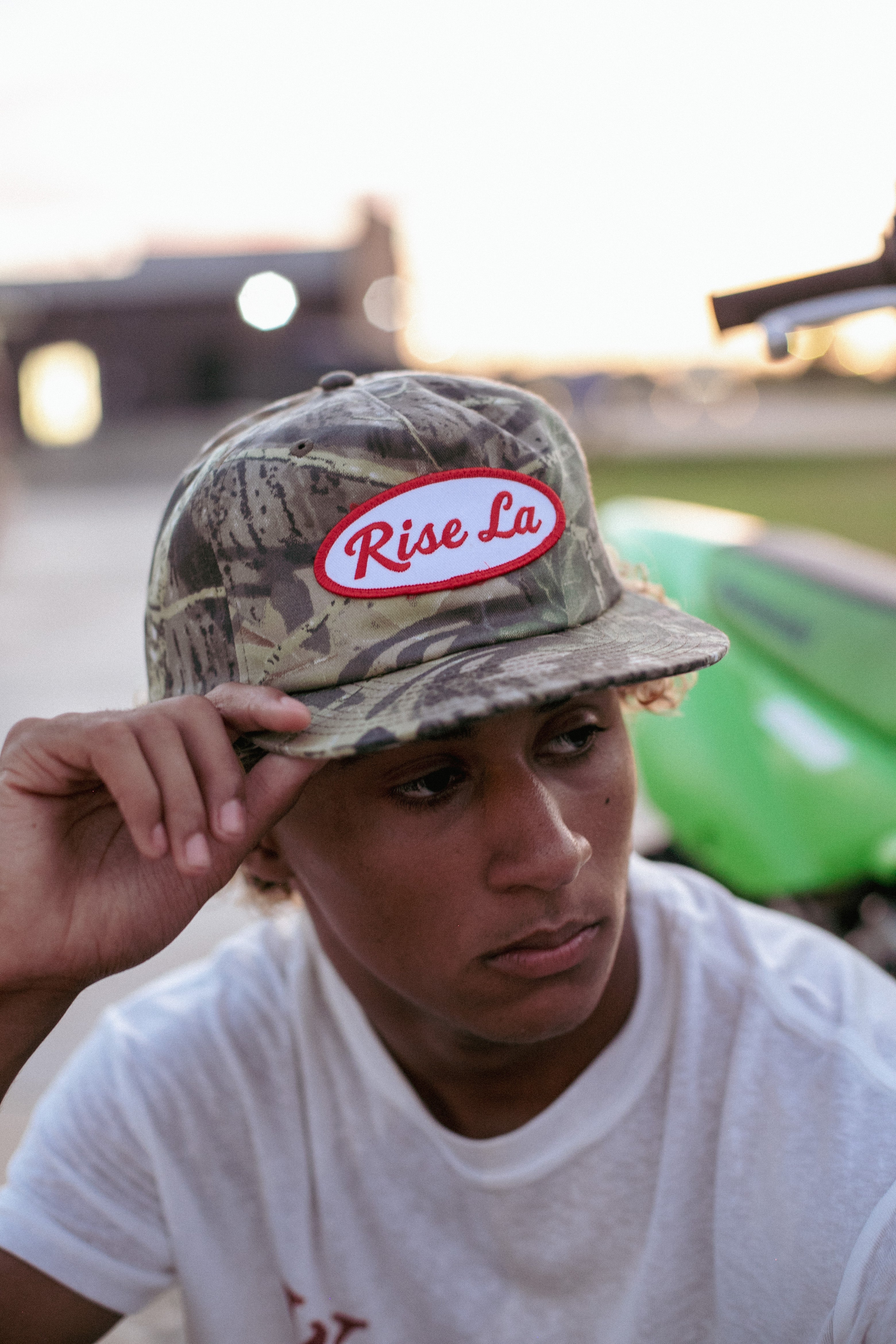 Rise Patch Hat Red