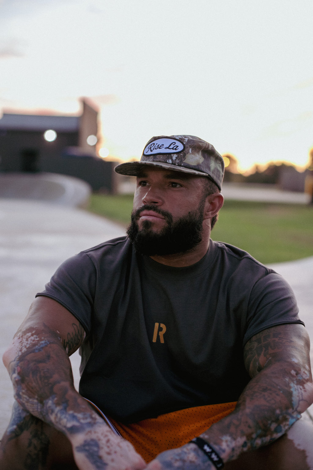 Rise Patch Hat Black