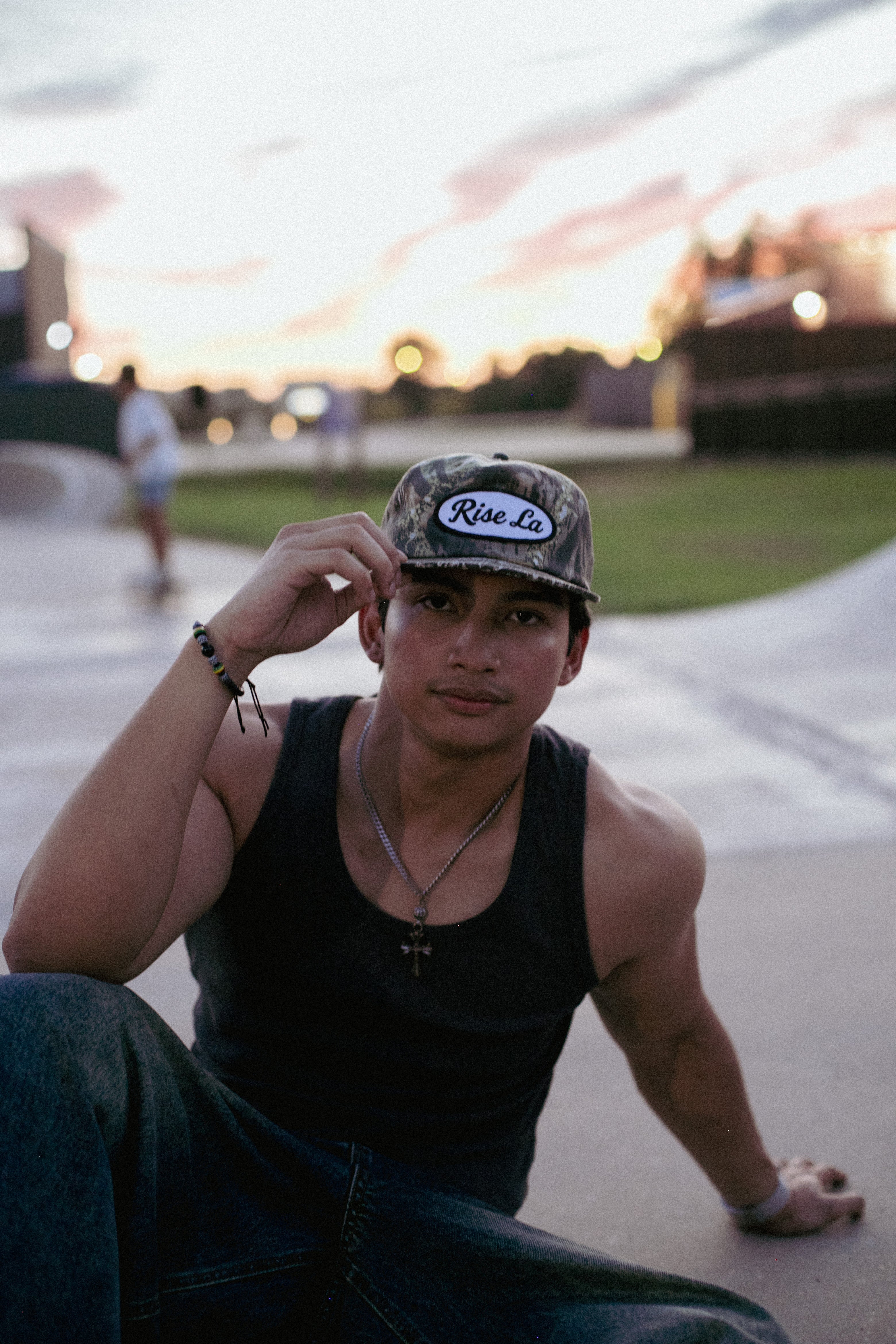Rise Patch Hat Black