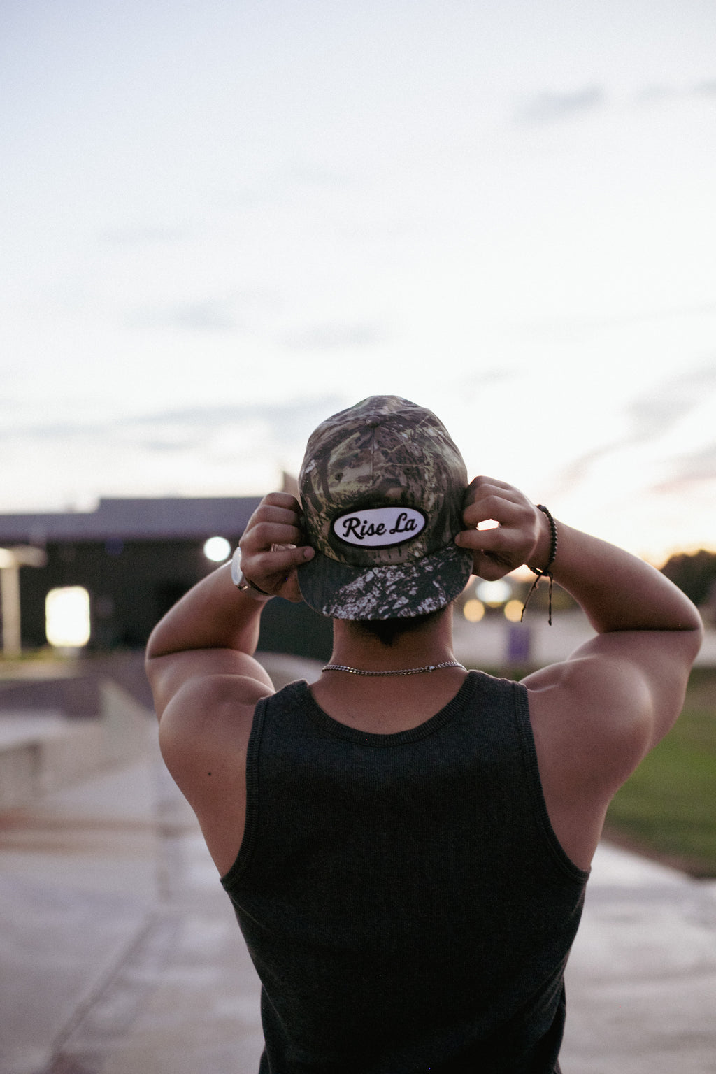 Rise Patch Hat Black